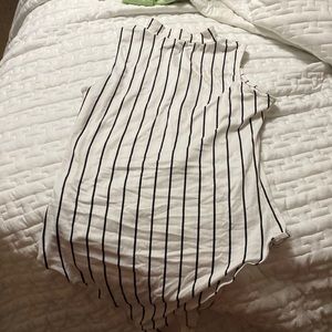 A black and white dressy causal top